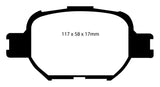 EBC 04-10 Scion TC 2.4 Yellowstuff Front Brake Pads - DP41325R