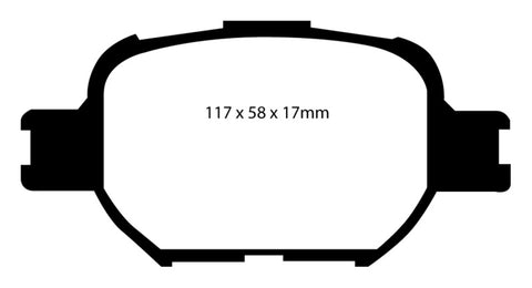 EBC 04-10 Scion TC 2.4 Yellowstuff Front Brake Pads - DP41325R