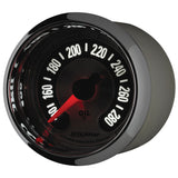 Autometer American Muscle 2-1/16in Full Sweep Electric Digital Stepper 140-280 Deg F Oil Temp Gauge - 1256
