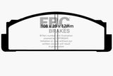 EBC 68-83 Fiat 124 1.6 Greenstuff Front Brake Pads - DP2116