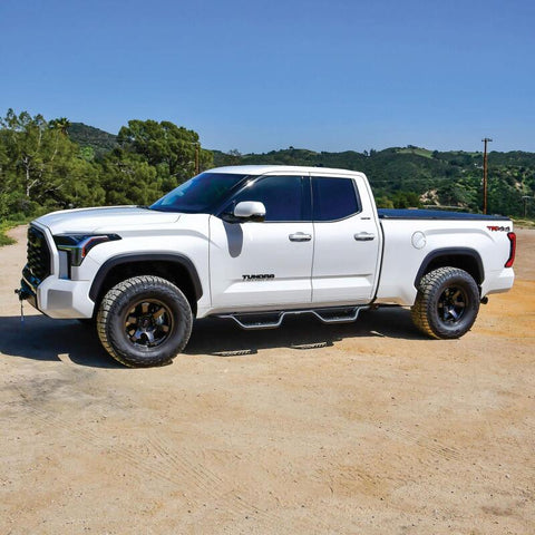 Westin 2022+ Toyota Tundra Double Cab Outlaw Nerf Step Bars - Textured Black - 20-14225