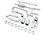 AWE Tuning 0FG 21+ Ford F150 Dual Split Rear Exhaust - 5in Chrome Silver Tips - 3015-32105