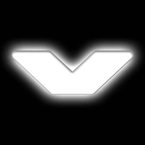 ORACLE Lighting Universal Illuminated LED Letter Badges - Matte Wht Surface Finish - V - 3140-V-001
