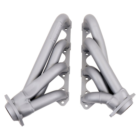 BBK 79-93 Mustang 351 Swap Shorty Unequal Length Exhaust Headers - 1-5/8 Titanium Ceramic - 1511