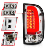 ANZO 95-00 Toyota Tacoma LED Taillights Chrome Housing Clear Lens (Pair) - 311355