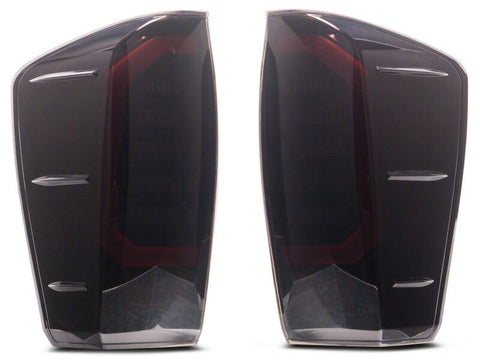 Raxiom 16-23 Toyota Tacoma Axial Series LED Tail Lights- Black Housing- Smoked Lens - TT36288