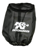 K&N Air Filter Wrap Drycharger - Round Tapered - Black for 07-09 & 11 Polaris Outlaw 525 - PL-5207DK