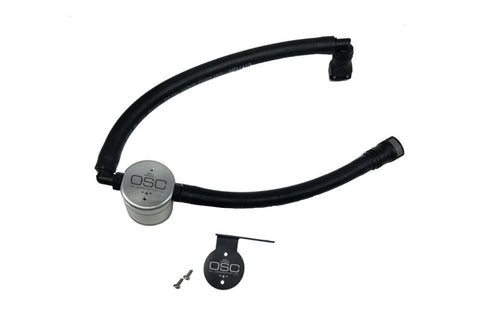 J&amp;L 15-24 Ford Transit 150/250/350 3.5L EcoBoost Passenger Side Oil Separator 3.0 - Clear Anodiz - 3025P-C