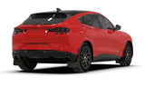 Rally Armor 21-26 Ford Mustang Mach-E/GT/Rally Black Mud Flap w/White Logo - MF96-UR-BLK-WH