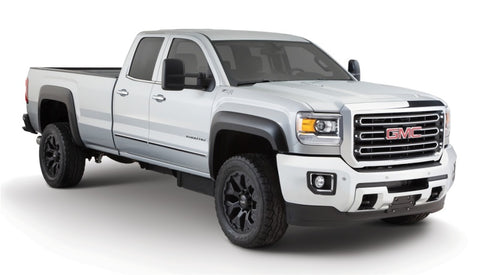 Bushwacker 15-18 GMC Sierra 2500 HD Extend-A-Fender Style Flares 4pc 78.8/97.6in Bed - Black - 40966-02