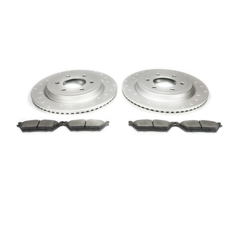 Alcon 19-20 Raptor/ 18-20 F-150 Rear Pad and Rotor Kit (Use with Stock Calipers) w/ Elect Park Brake - BKR3430X1227
