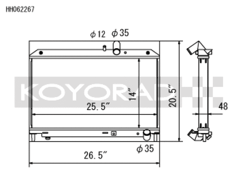 Koyo 09-11 Mazda RX-8 1.3L (MT) Radiator - HH062267