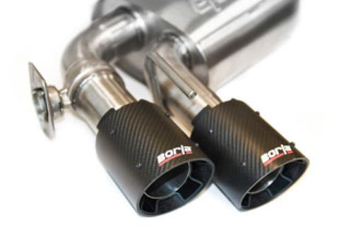 Borla 17-18 Chevrolet Camaro ZL1 6.2L V8 Atak Catback Exhaust w/ Dual Mode Valves CF Black Anod - 140727CFBA