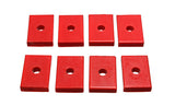 Energy Suspension Pad - Firm - 2-7/16in L x 1-5/8in W x 15/32in ID x 1/2in H - Red - 9.9536R