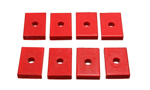 Energy Suspension Pad - Firm - 2-7/16in L x 1-5/8in W x 15/32in ID x 1/2in H - Red - 9.9536R