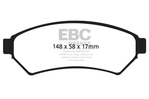 EBC 04-05 Buick Terraza 3.5 FWD Greenstuff Front Brake Pads - DP61727