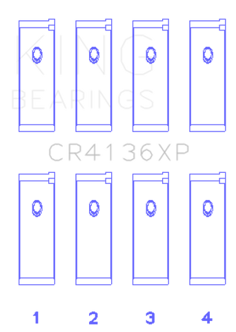 King Nissan SR20DE/DET RWD (2.0L) (Size STD) Performance Rod Bearing Set - CR4136XP