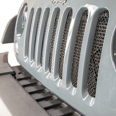 DV8 Offroad 2007-2018 Jeep JK Black Mesh Grille - D-JP-190010-BK