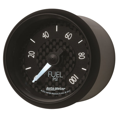 Autometer GT Series 52mm Full Sweep Electronic 0-100 PSI Fuel Pressure Gauge - 8063