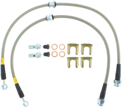 StopTech 95-99 Mitsubishi Eclipse Stainless Steel Front Brake Lines - 950.46004