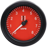 Autometer Stack Sport 88mm 0-8K RPM Tachometer - Red - ST100-08R