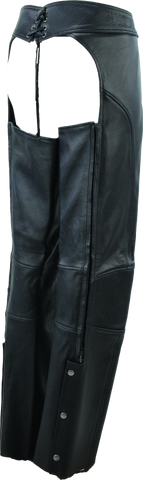 River Road Sierra Leather Chaps Black Womens - Small - 094449