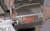 Injen Aluminum Air Filter Heat Shield Universal Fits 2.50 2.75 3.00 Polished - HS5000P