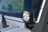 DV8 Offroad 3.5in Round 16W Driving Light Spot 3W LED - Black - R3.5E16W3W