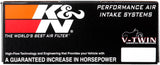 K&N 00-16 Harley Davidson Street Metal Intake System Flare Black - RK-3932B