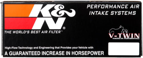 K&N 00-16 Harley Davidson Street Metal Intake System Flare Black - RK-3932B