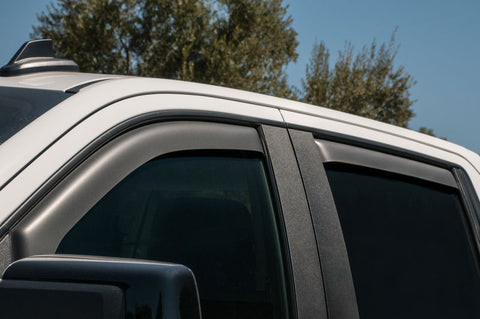 EGR 2019 Chevy 1500 Crew Cab In-Channel Window Visors - Dark Smoke - 571691