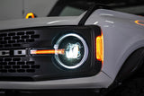 DV8 Offroad 2021-2025 Ford Bronco Black Headlights - HLCBR-01