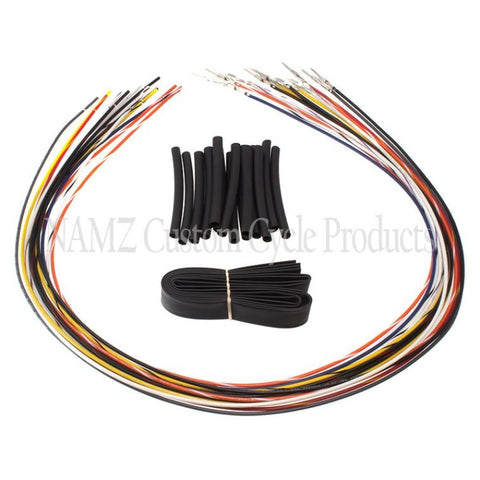 NAMZ 07-13 NON-Baggers Handlebar Switch Wire Extensions 24in. (Cut & Solder / Fits Up to 20in. Apes) - NHCX-UMN