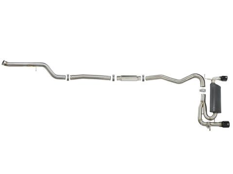 aFe MACH Force-Xp 3in 304 SS Cat-Back Exhaust w/ Black Tips 12-15 BMW 335i (F30) L6 3.0L (t) N55 - 49-36340-B