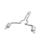 MagnaFlow Cat Back, SS, 3in, Street, Dual Split Polished 4.5in Tips 2015 Ford Mustang GT V8 5.0L - 19100
