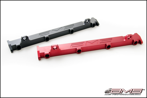 AMS Performance 03-07 Misubishi EVO VIII/IX CNC Machined Aluminum Fuel Rail - Black - AMS.01.07.0102-1