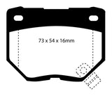 EBC 89-95 Nissan Skyline (R32) 2.6 Twin Turbo GT-R Redstuff Rear Brake Pads - DP3826C