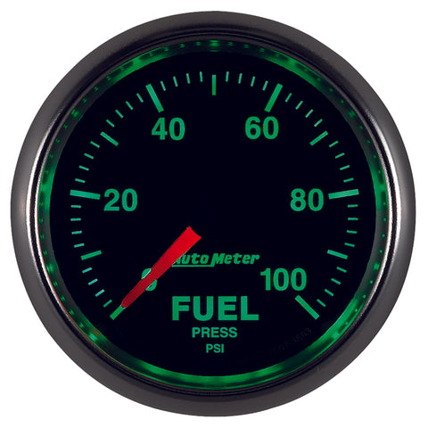 Autometer GS 0-100 PSI Full Sweep Electronic Fuel Pressure Gauge - 3863