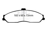 EBC Racing 03-04 Cadillac XLR 4.6L RP-X Front Brake Pads - DP81162RPX
