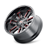Mayhem 8115 Apollo 20x9 / 8x170 BP / 18mm Offset / 125.2mm Hub Black w/ Prism Red Wheel - 8115-2970BTR18