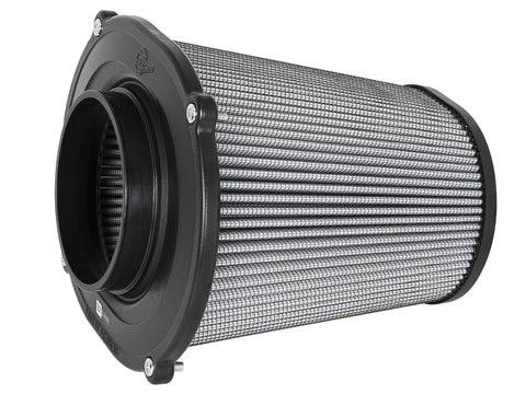 aFe Quantum Pro DRY S Air Filter Inverted Top - 5in Flange x 8in Height - Dry PDS - 21-91132
