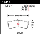 Hawk Brembo Disc DTC-70 w/ 1.140in Thickness Race Brake Pads - HB348U1.14