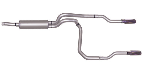 Gibson 02-03 Dodge Dakota SLT 3.9L 2.5in Cat-Back Dual Split Exhaust - Stainless - 66511