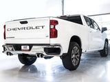 AWE Tuning 4th Gen GM 1500 5.3L 0FG Cat-Back Split Rear Exit (w/ Bumper Cutouts) - Quad Chrome Tips - 3015-42201