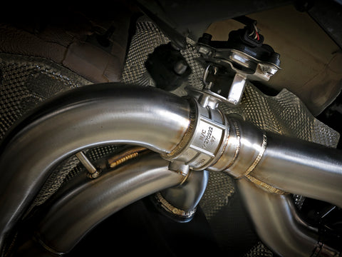 aFe MACHForce XP Exhausts Cat-Back SS 19-21 BMW M2 Competition L6-3.0L w/Carbon Fiber Tips - 49-36350-C
