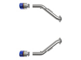 aFe 2023 Nissan Z V6-3.0L (tt) Takeda Stainless Steel Axle-Back Exhaust System w/ Blue Flame Tip - 49-36137-L