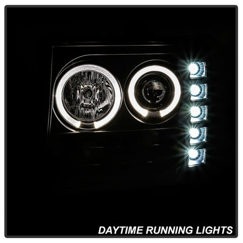 Spyder GMC Sierra 1500/GMC Sierra Denali 08-13 Projector LED Halo- LED All Blk PRO-YD-GS07-HL-BKV2 - 5086020