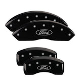 MGP 2 Caliper Covers Engraved Rear MGP Black Finish Silver Characters 2016 Ford Focus - 10246RMGPBK