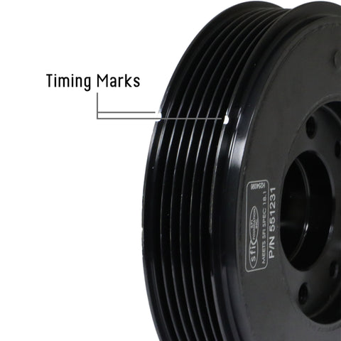 Fluidampr 08.5+ VW Golf TSi/08-13.5 Passat TSi/08.5+ Audi TT TSi Steel Internally Balanced Damper - 551231