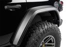 Bushwacker 18-21 Jeep Wrangler JL (2-Door & 4-Door) Flat Style Flares 4pc - Black - 11950-07